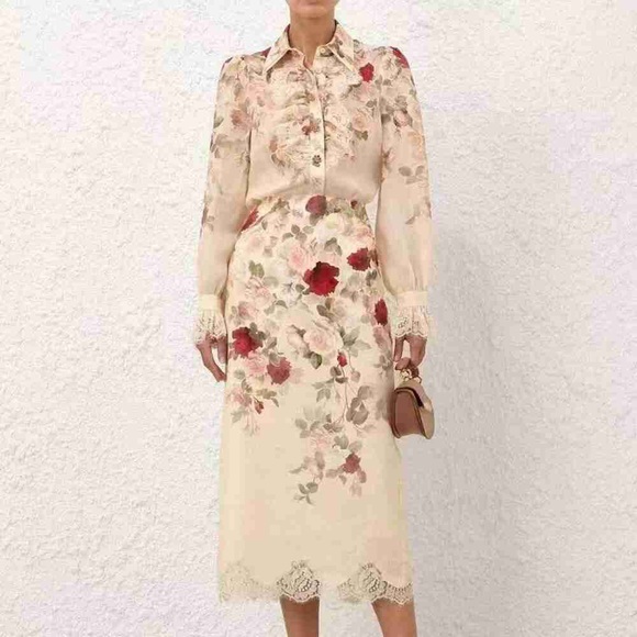 Zimmermann Dresses & Skirts - Zimmerman Tucked Dress Two-piece set